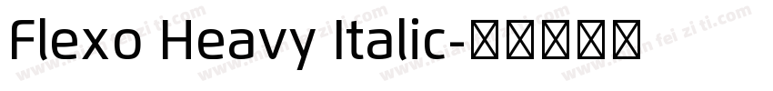 Flexo Heavy Italic字体转换